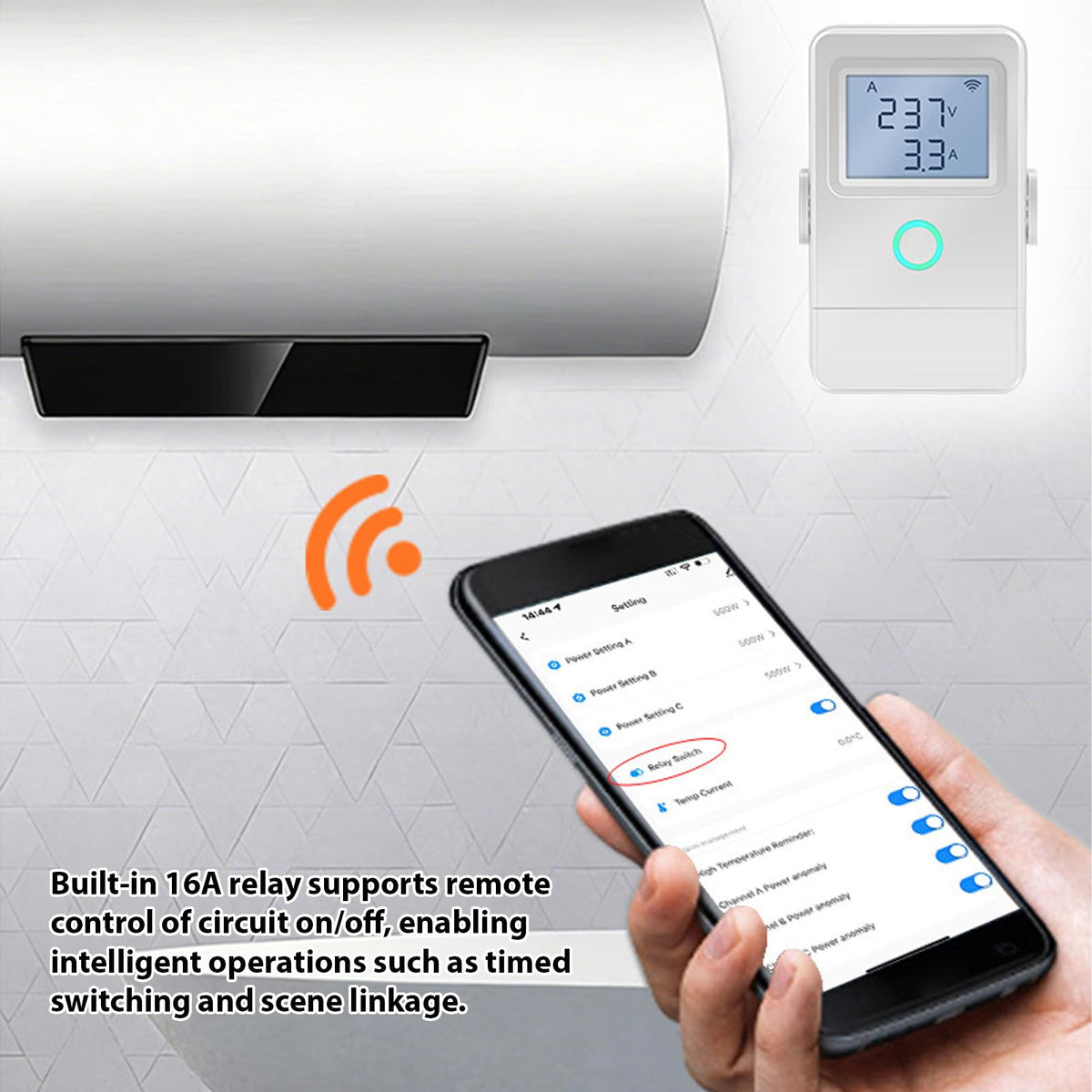 Smart Energy Monitor with 16A Circuit Breaker W39675