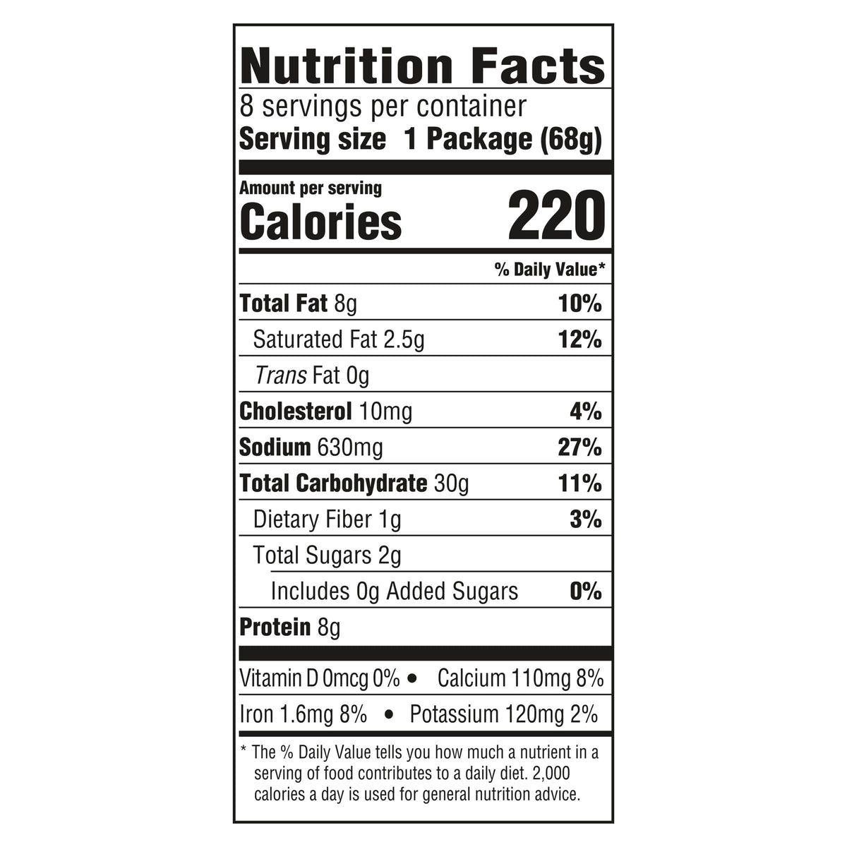 Kraft Mac and Cheese Dinner, 8 Microwaveable Cups, Original, 2.39 oz H6443
