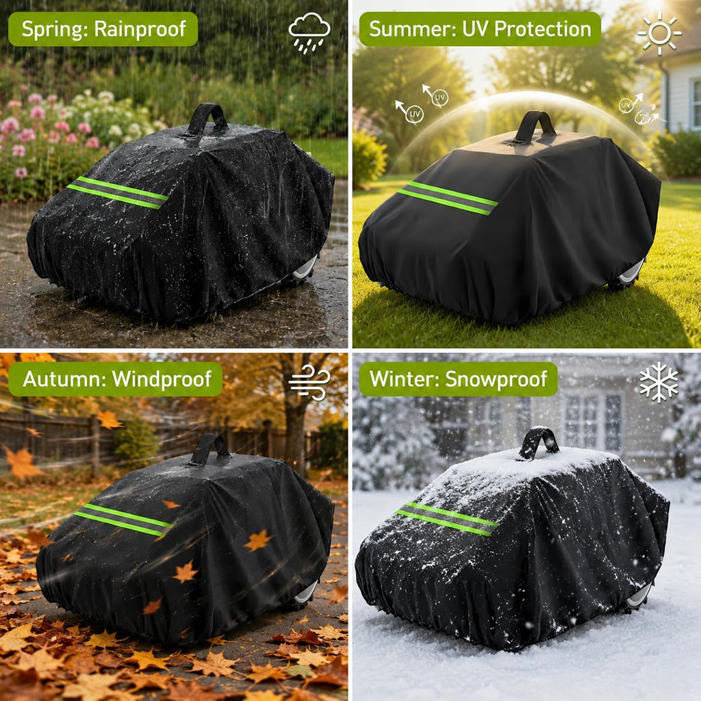 Robot Lawn Mower Cover 600D Oxford Fabric with Reflective Strip Orange U2292