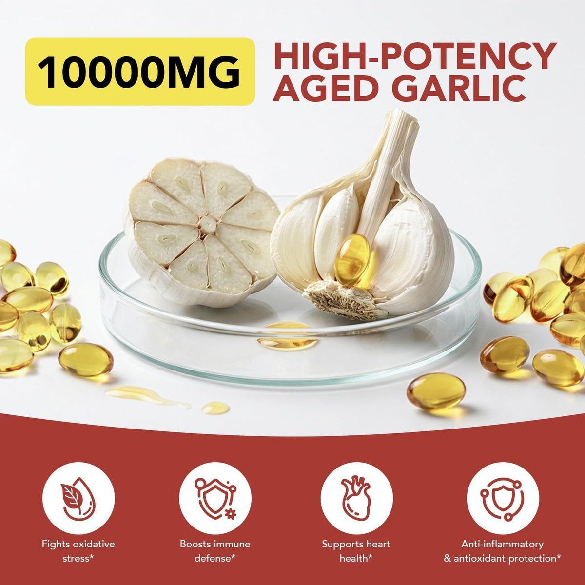 Garlic Extract Supplements, 300 Softgels R66195