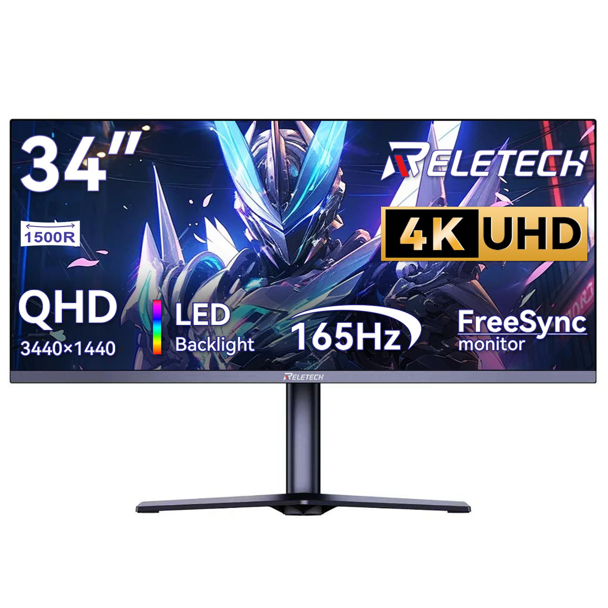 34 Inch Curved Ultrawide Gaming Monitor 21:9 WQHD 165Hz D57723