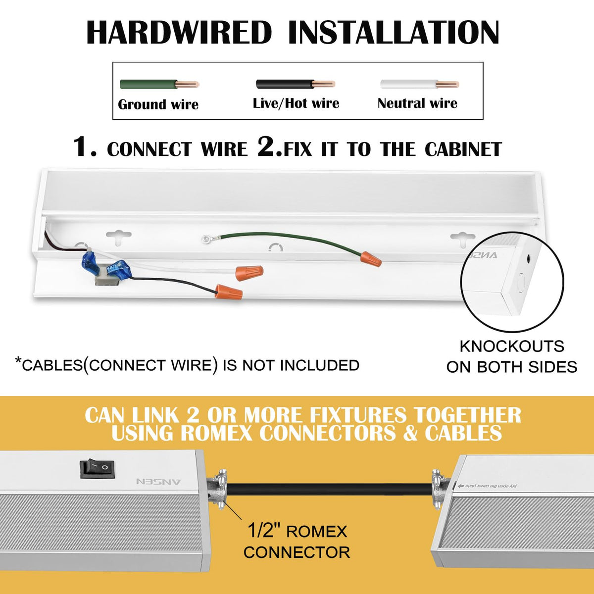 24in 18W LED Under Cabinet Lighting B3278
