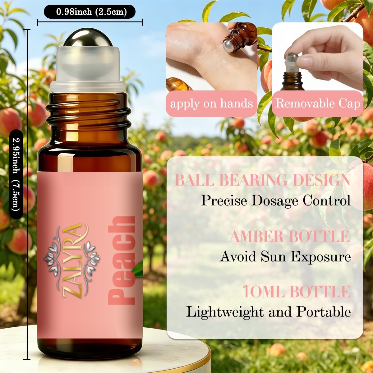 Lavender&Peach Essential Oil 4 Fl Oz+0.33 Fl Oz B1334