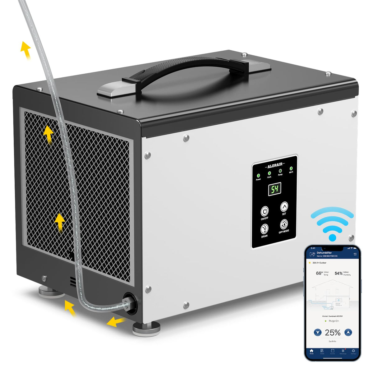 70 Pints Crawlspace Dehumidifier with Pump U19627