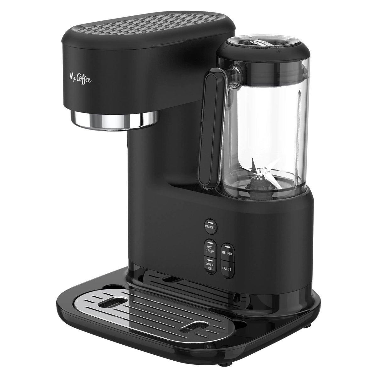 3-in-1 Single-Serve Iced and Hot Coffee/Tea Maker with Blender, Black V584645