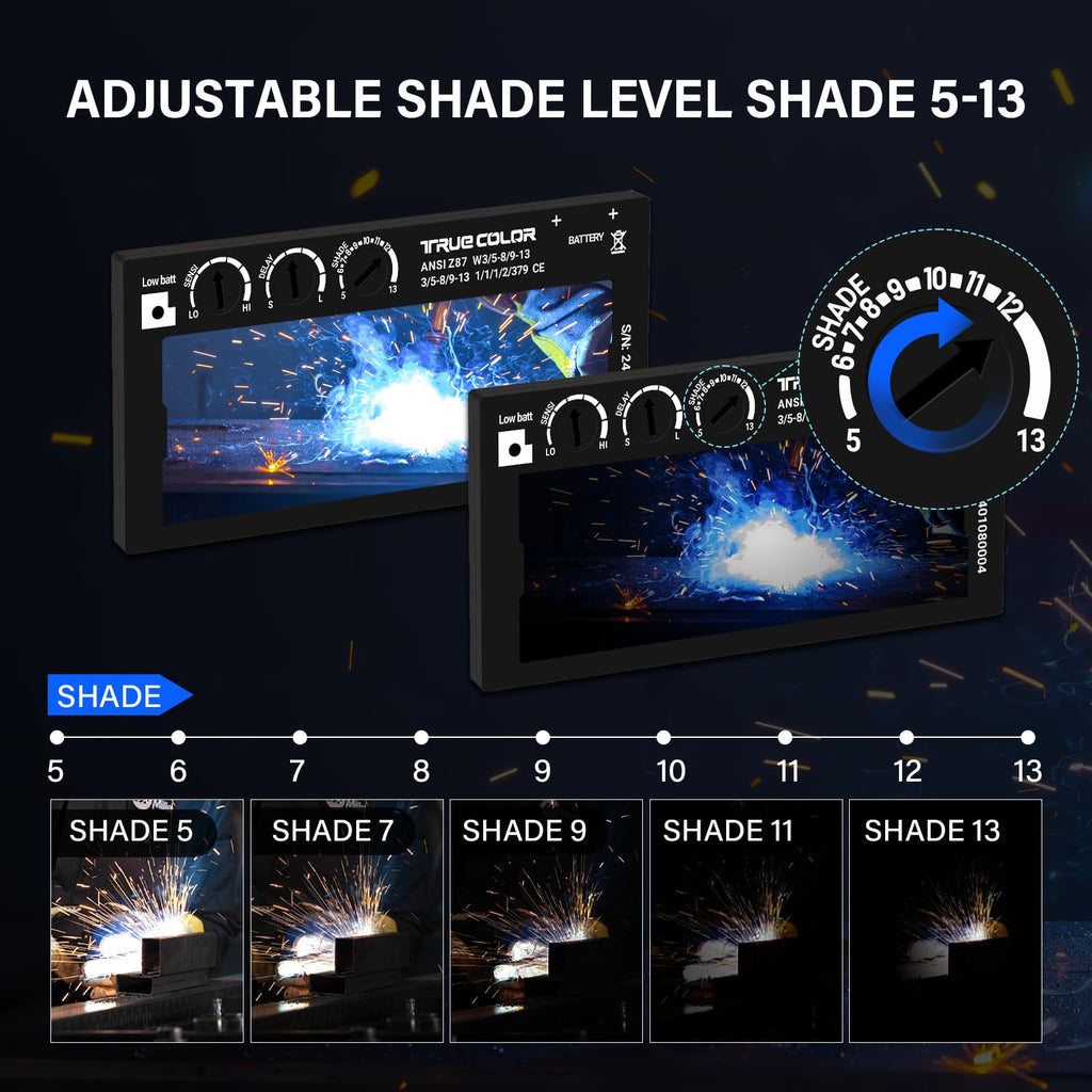 Adjustable Auto Darkening Welding Lens 2x4 1/4 P722