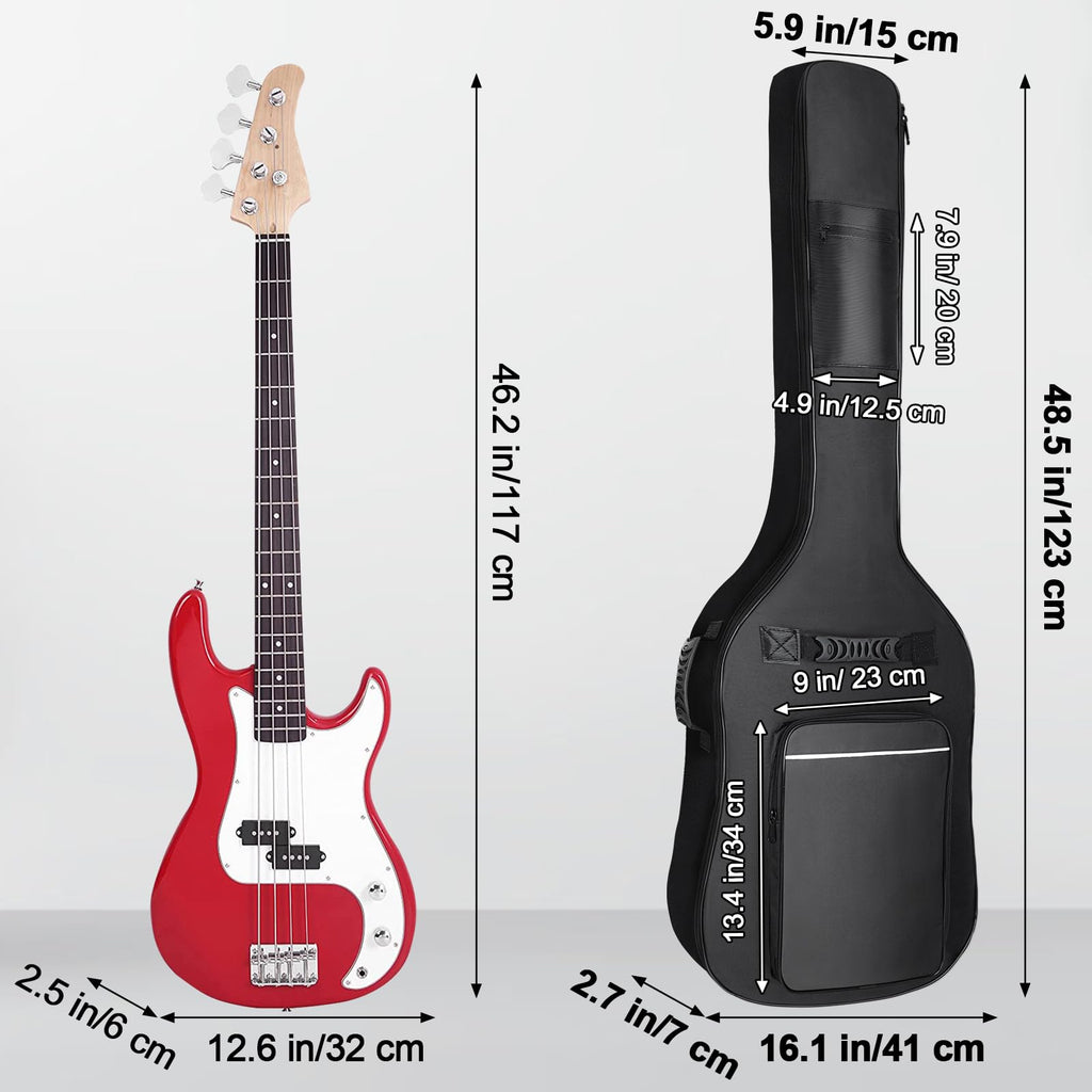 Black Waterproof Bass Guitar Gig Bag R7712