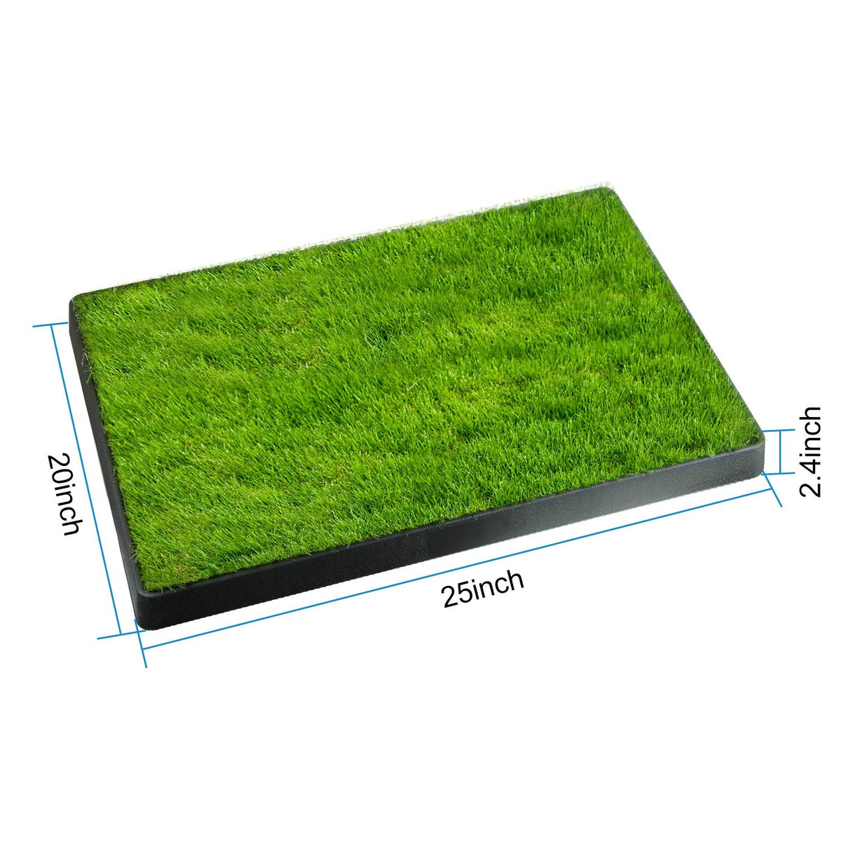 25"x20" Dog Grass Pee Pad with Tray L67043