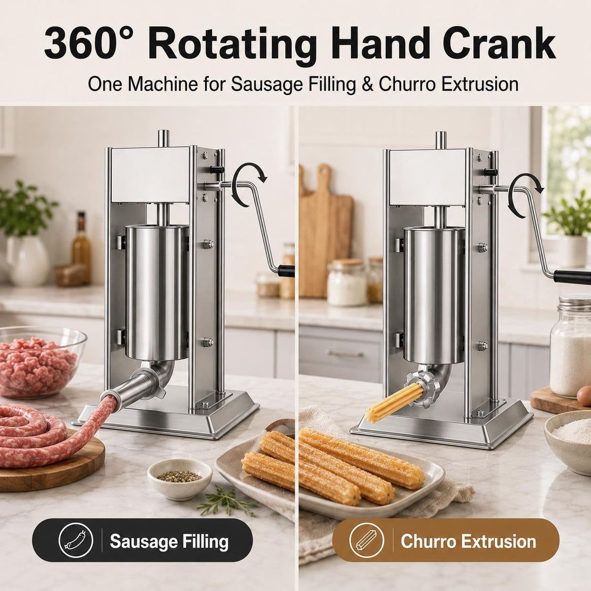 Vertical Meat Filler, Sausage Stuffer & Churro Maker A272080