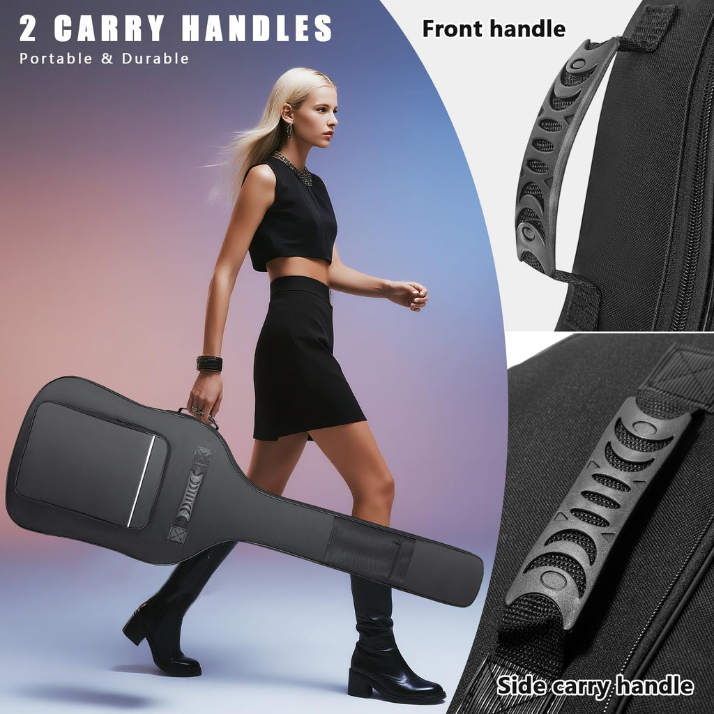Black Waterproof Bass Guitar Gig Bag R7712