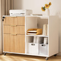 3 Drawer Fluted Mobile Filing Cabinet with Lock R154933