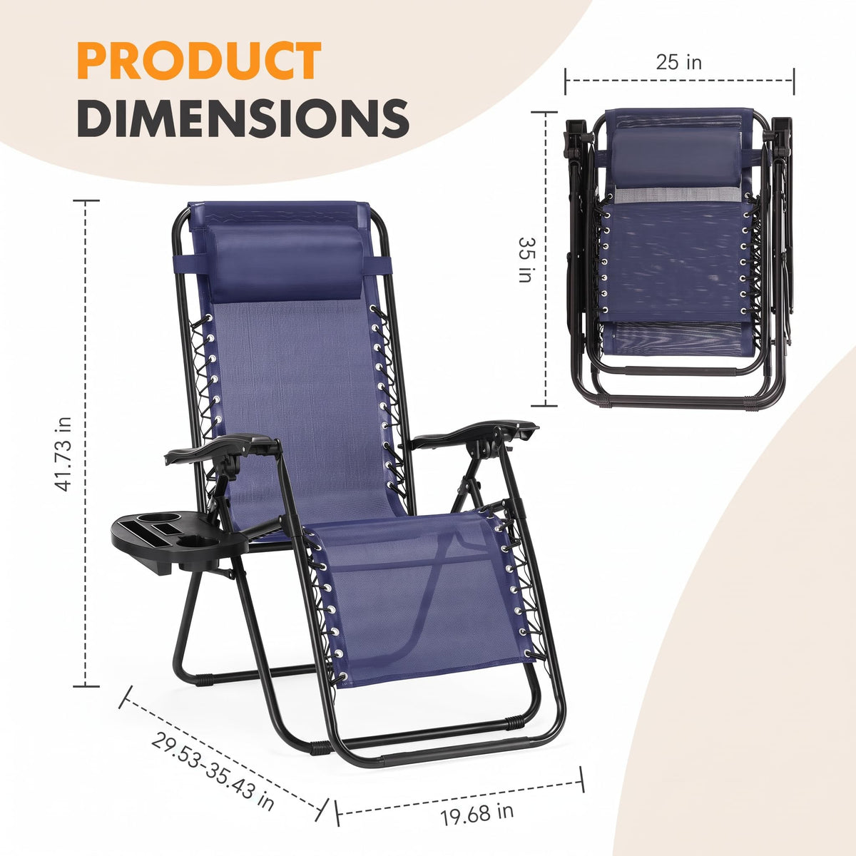 Zero Gravity Chairs Set of 2 D627815