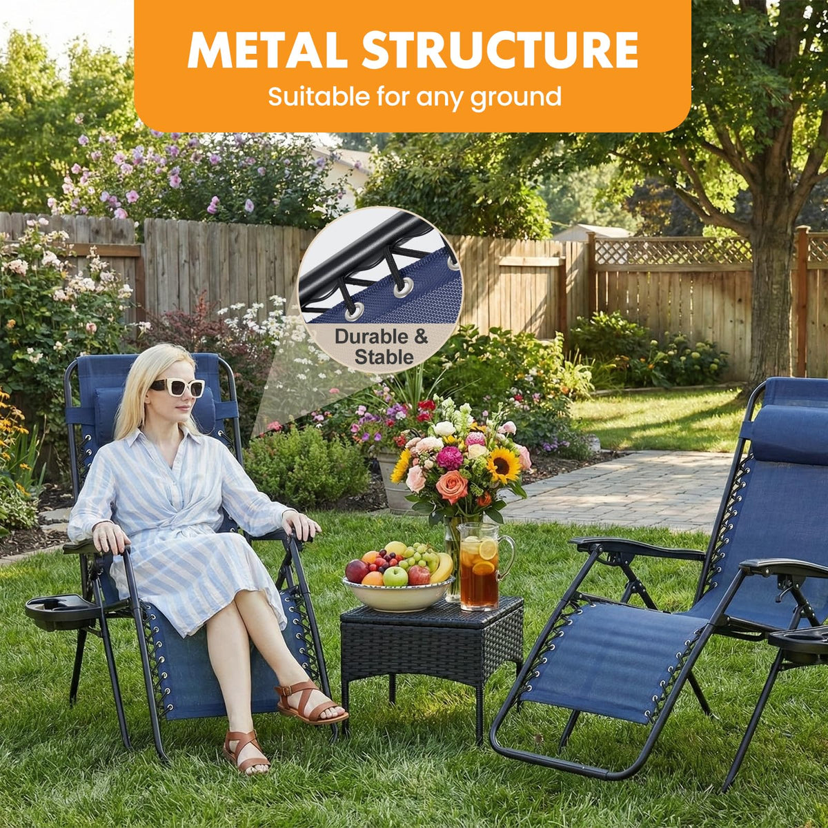 Zero Gravity Chairs Set of 2 D627815