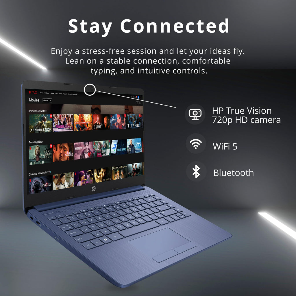 14" HD Laptop, Intel Celeron, 4GB RAM, 64GB SSD, Dale Blue E391