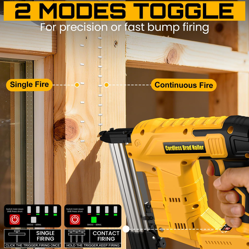 2-in-1 Cordless Brad Nailer & Staple Gun F62060