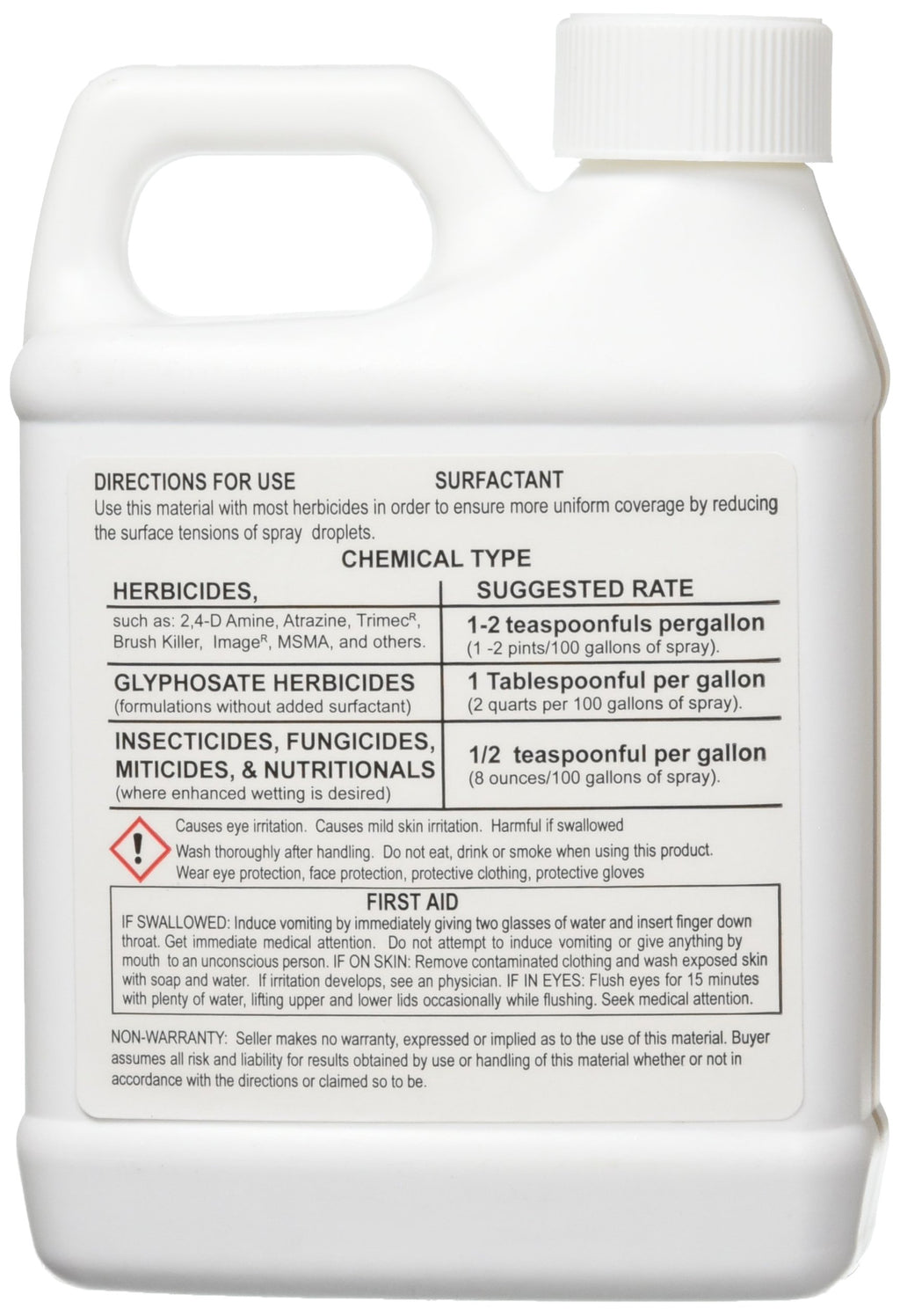 Battery Powered Backpack Sprayer, 4 gal, White & Surfactant for Herbicides Non-Ionic, 16oz I74710