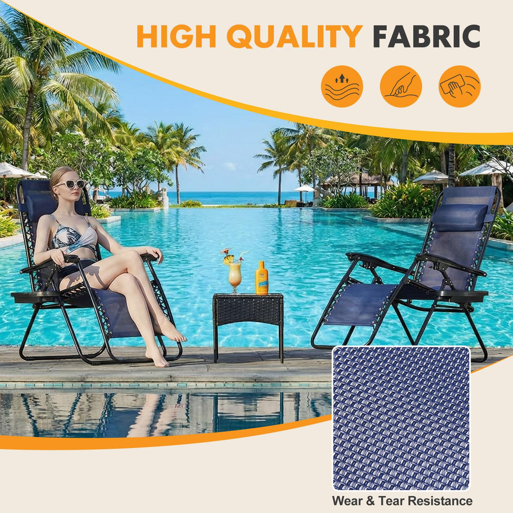 Zero Gravity Chairs Set of 2 D627815