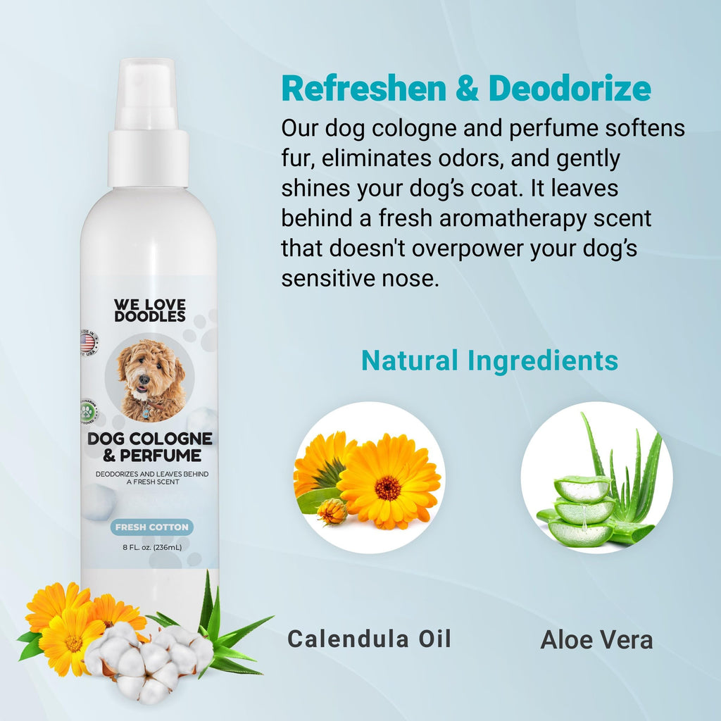 Dog Cologne & Perfume and Large Slicker Brush Bundle F301341