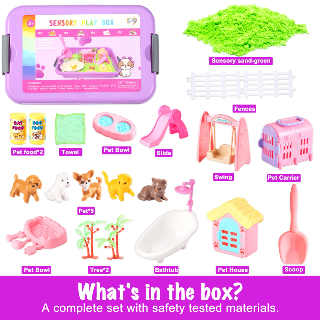 Pet Sensory Bin Sand Box Kit M4764