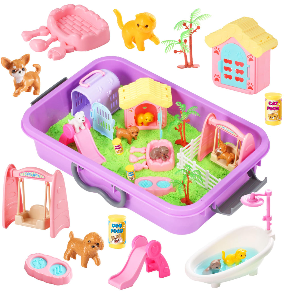 Pet Sensory Bin Sand Box Kit M4764