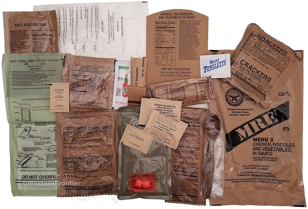 24 Meals Military Surplus Meal Ready to Eat Y3421