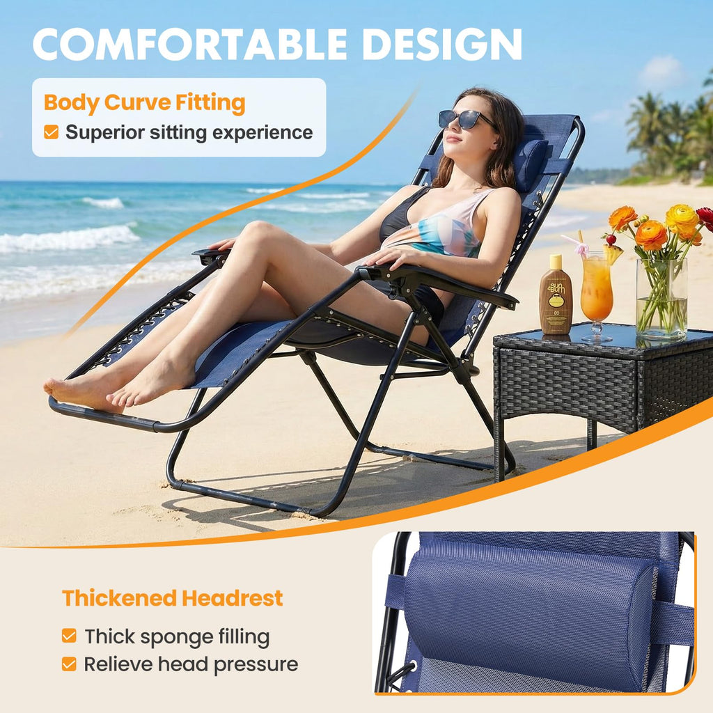 Zero Gravity Chairs Set of 2 D627815