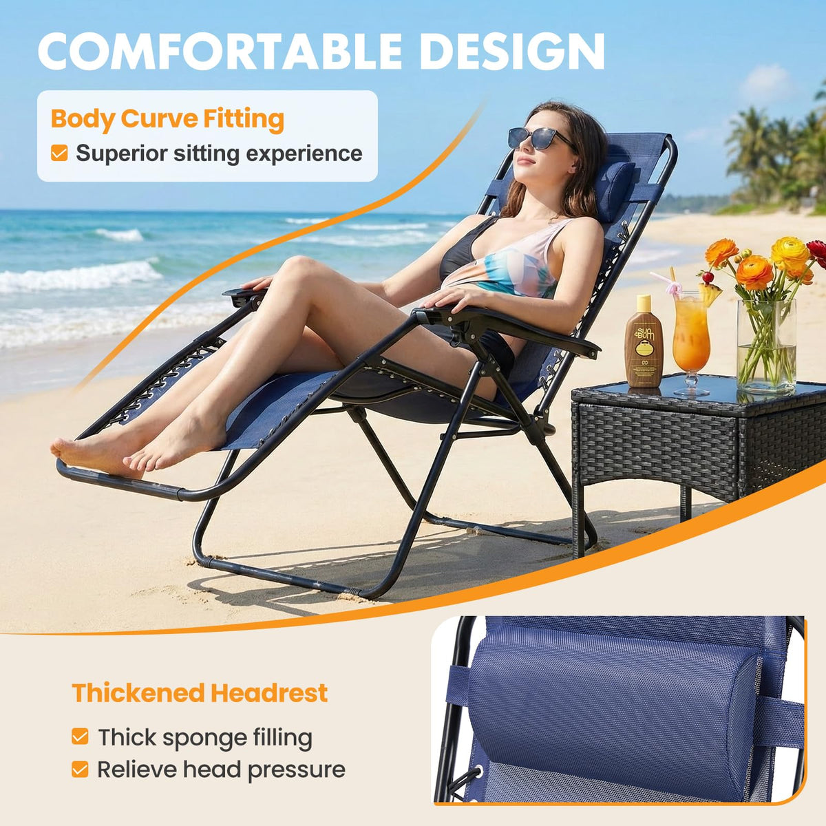 Zero Gravity Chairs Set of 2 D627815
