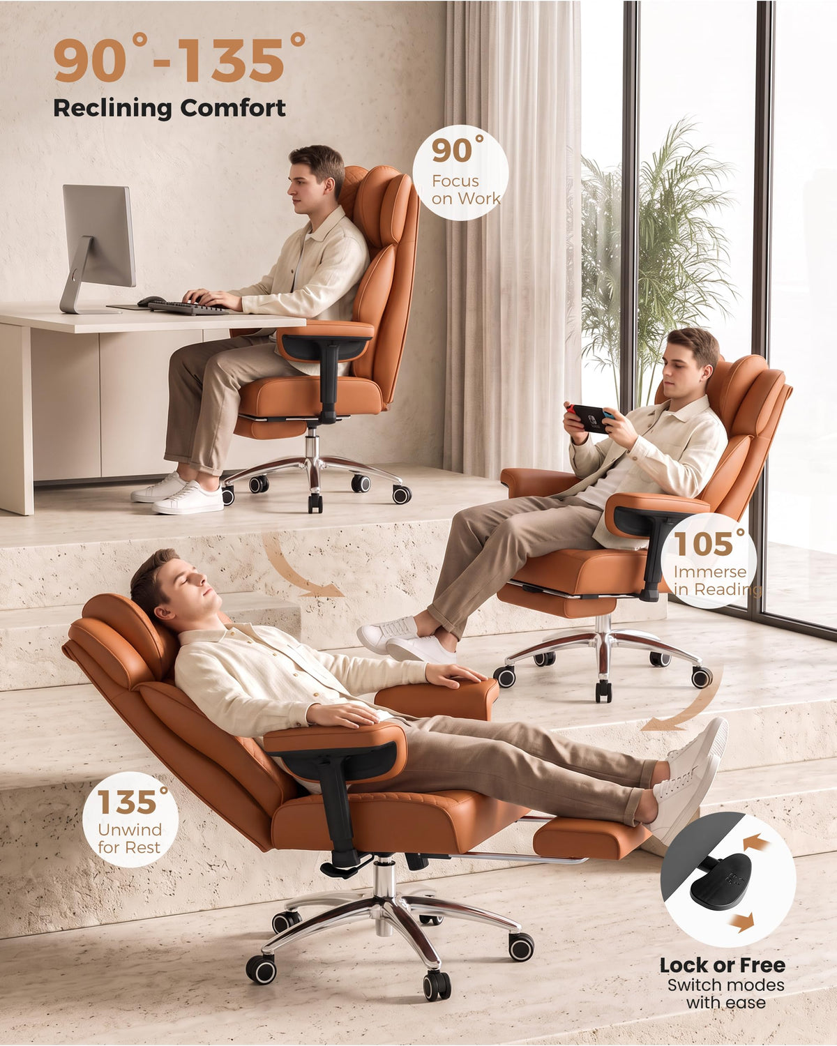 Big and Tall Ergonomic Office Chair Q664734