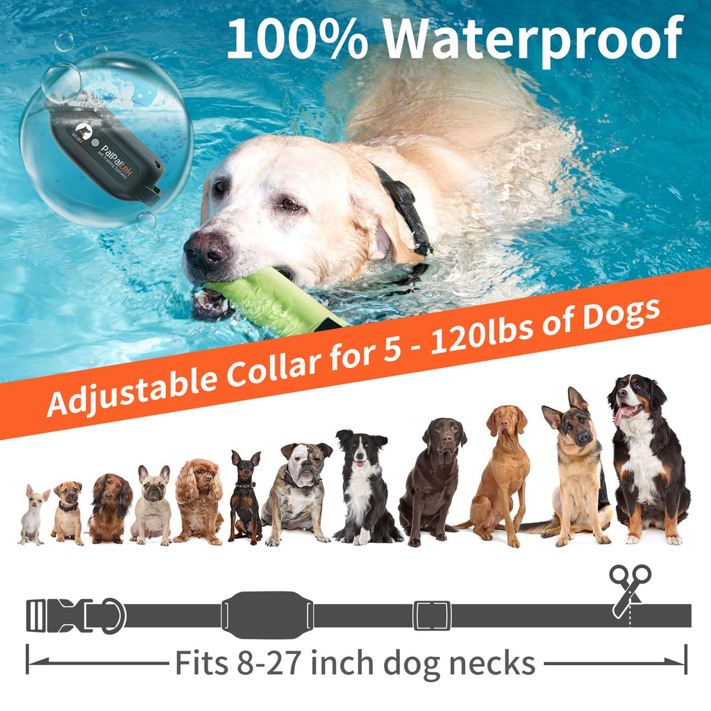 Vibration Collar with Controller for 2 Dogs, 3300ft Waterproof E703