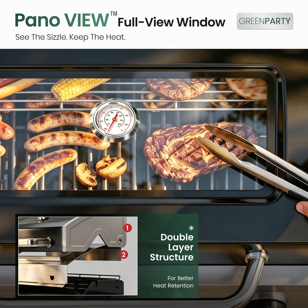 6 Burner Propane Gas Grill with Infrared Side Burner X721