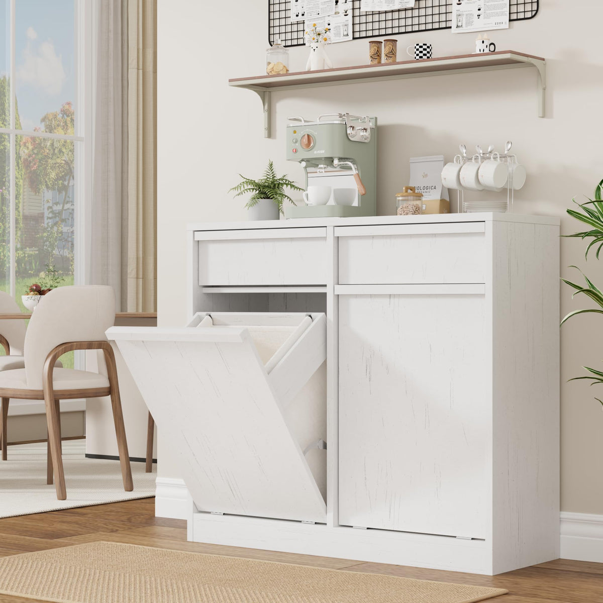 Double Tilt Out Laundry Hamper Cabinet H5571