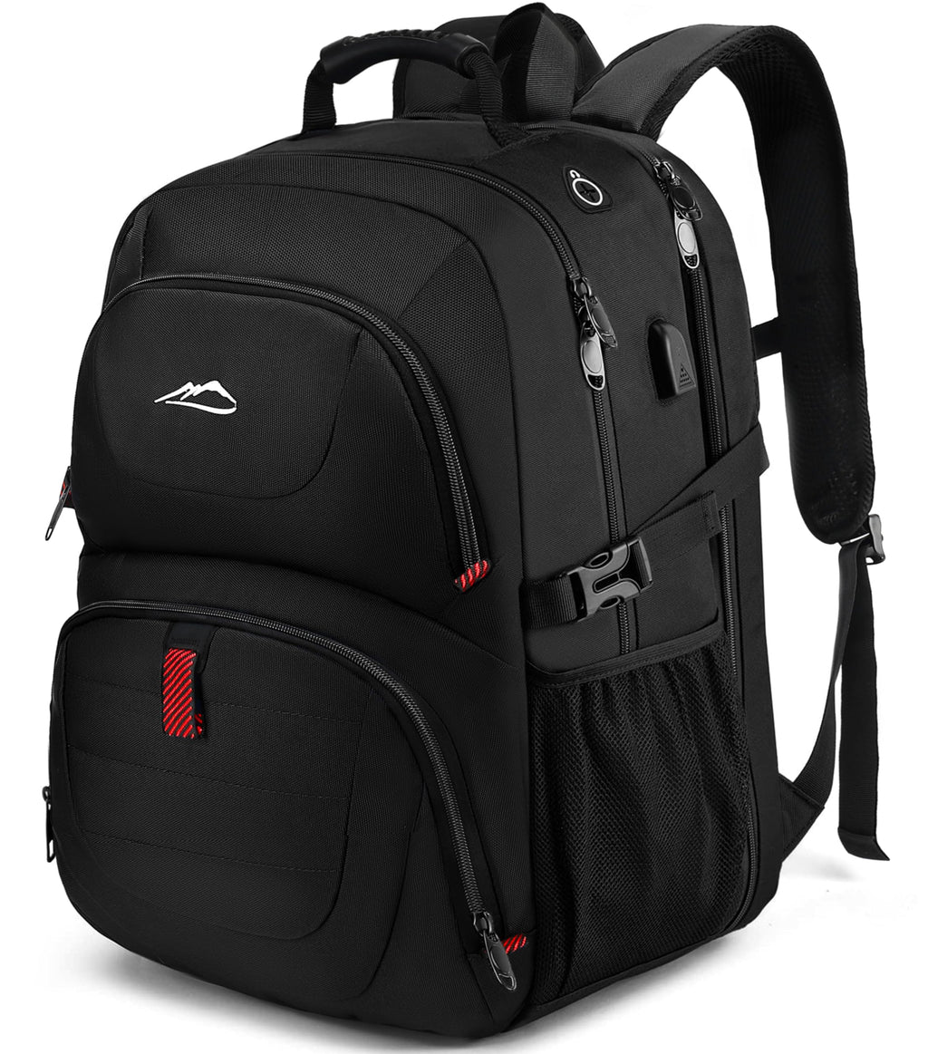 Extra Large Black Laptop Backpack with USB Charging Port G89511