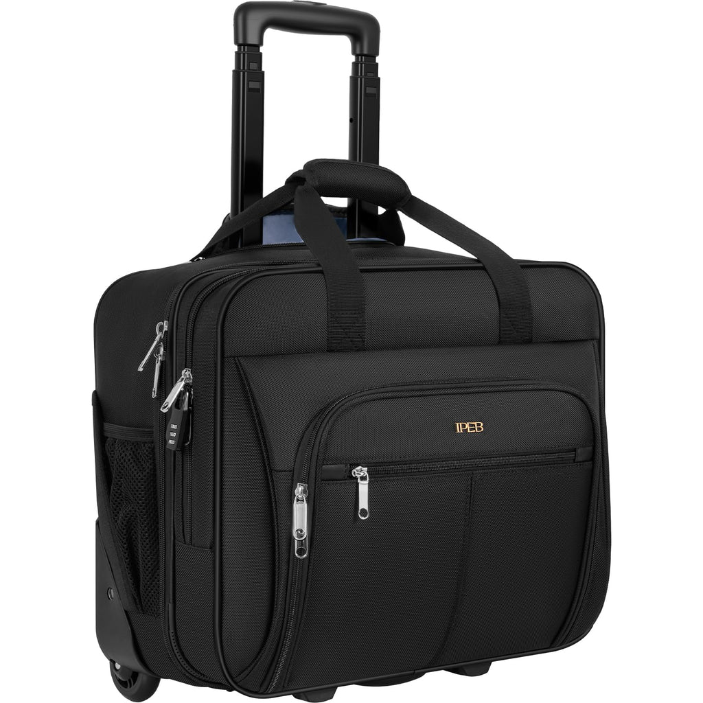 Water-Resistant 17.3" Rolling Laptop Bag with RFID Pocket X724
