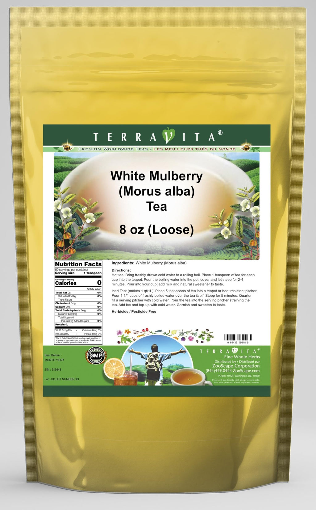 White Mulberry Tea Loose 8 oz 3 Pack Q48994