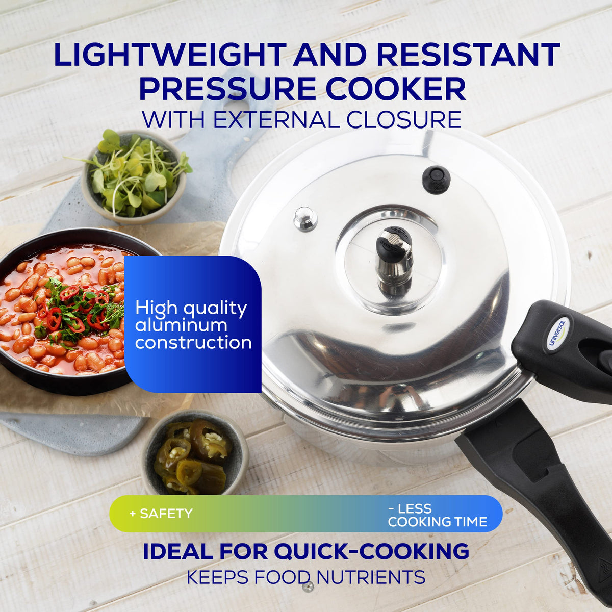 3.7 Quart Aluminum Stovetop Pressure Cooker M482