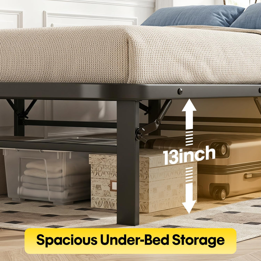 Twin Metal Bed Frame with 6 Legs I421