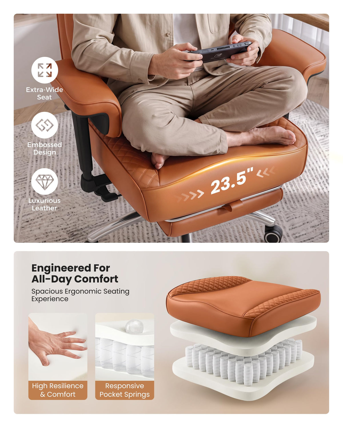 Big and Tall Ergonomic Office Chair Q664734