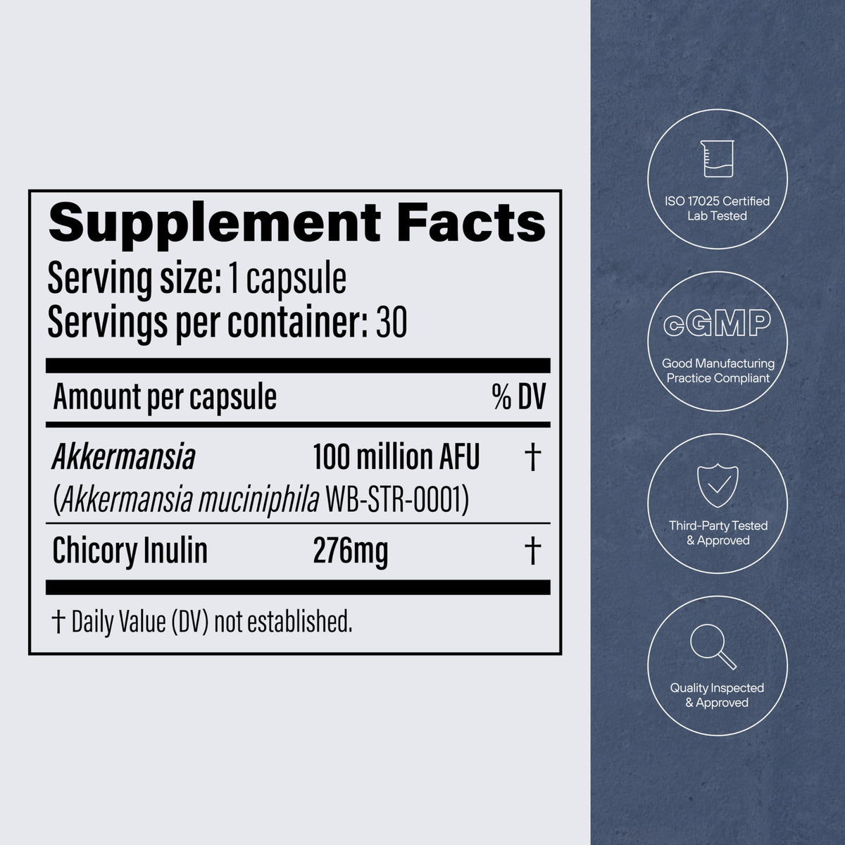 Probiotic with Prebiotic Fiber 30 Capsules A453104