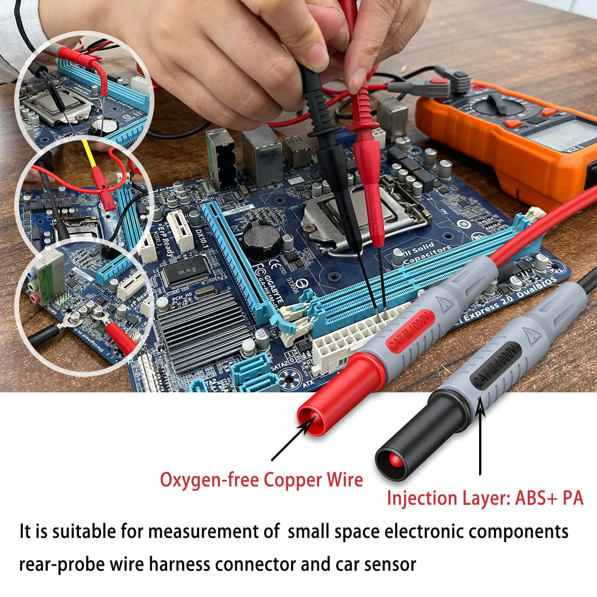 24 Pcs Multimeter Test Leads Set with Alligator Clips I45508