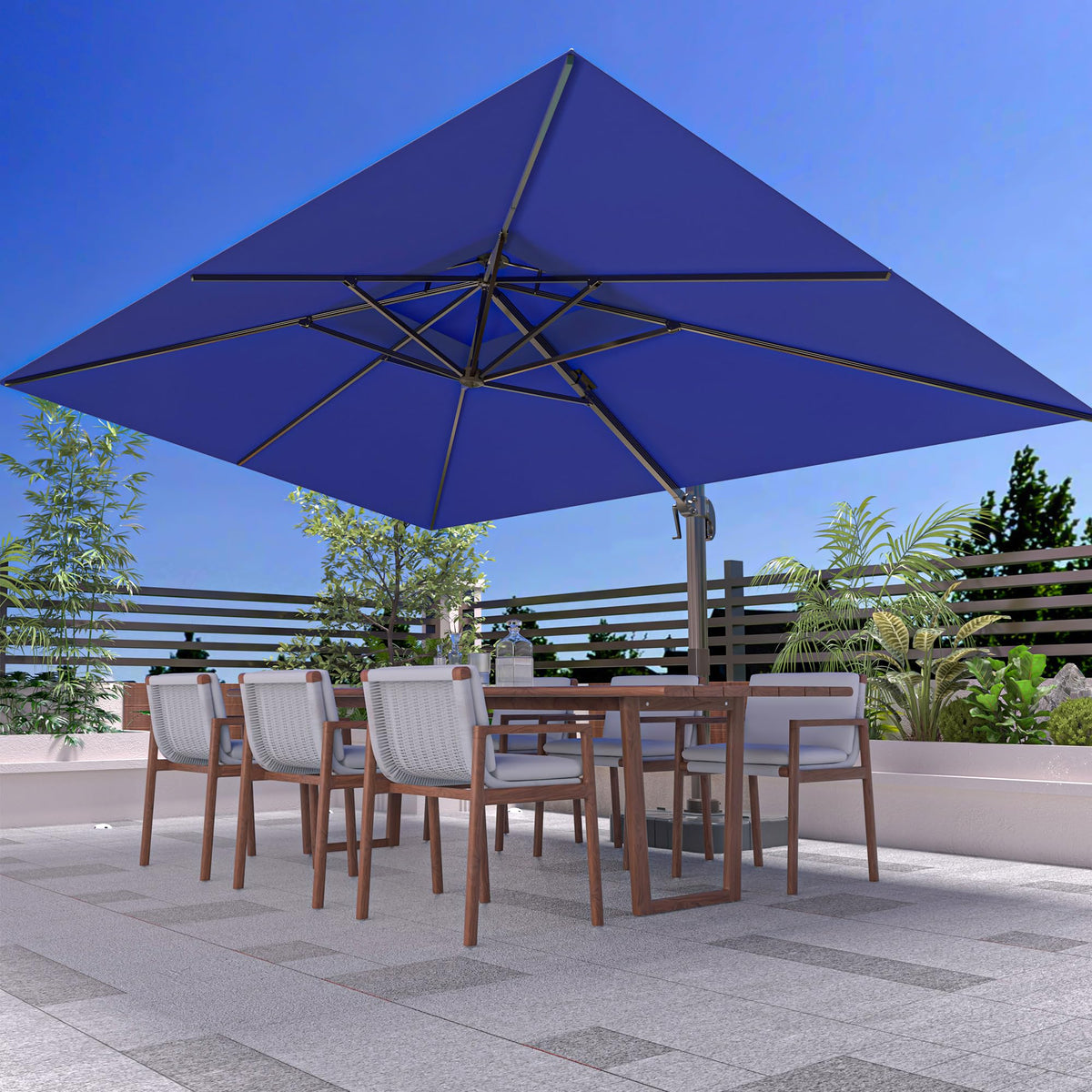 10' X 13' Rectangle Cantilever Patio Umbrella O828