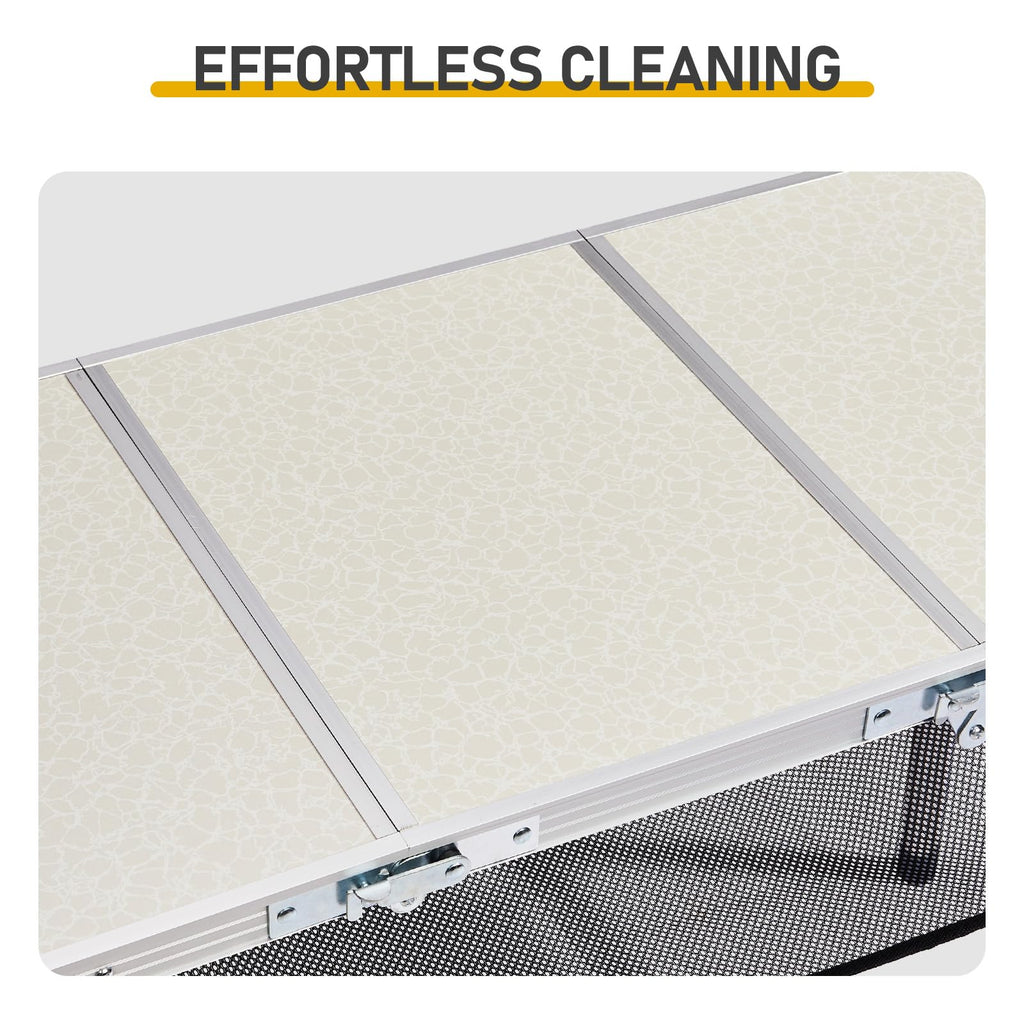 3ft Adjustable Height Aluminum Folding Camping Table X979