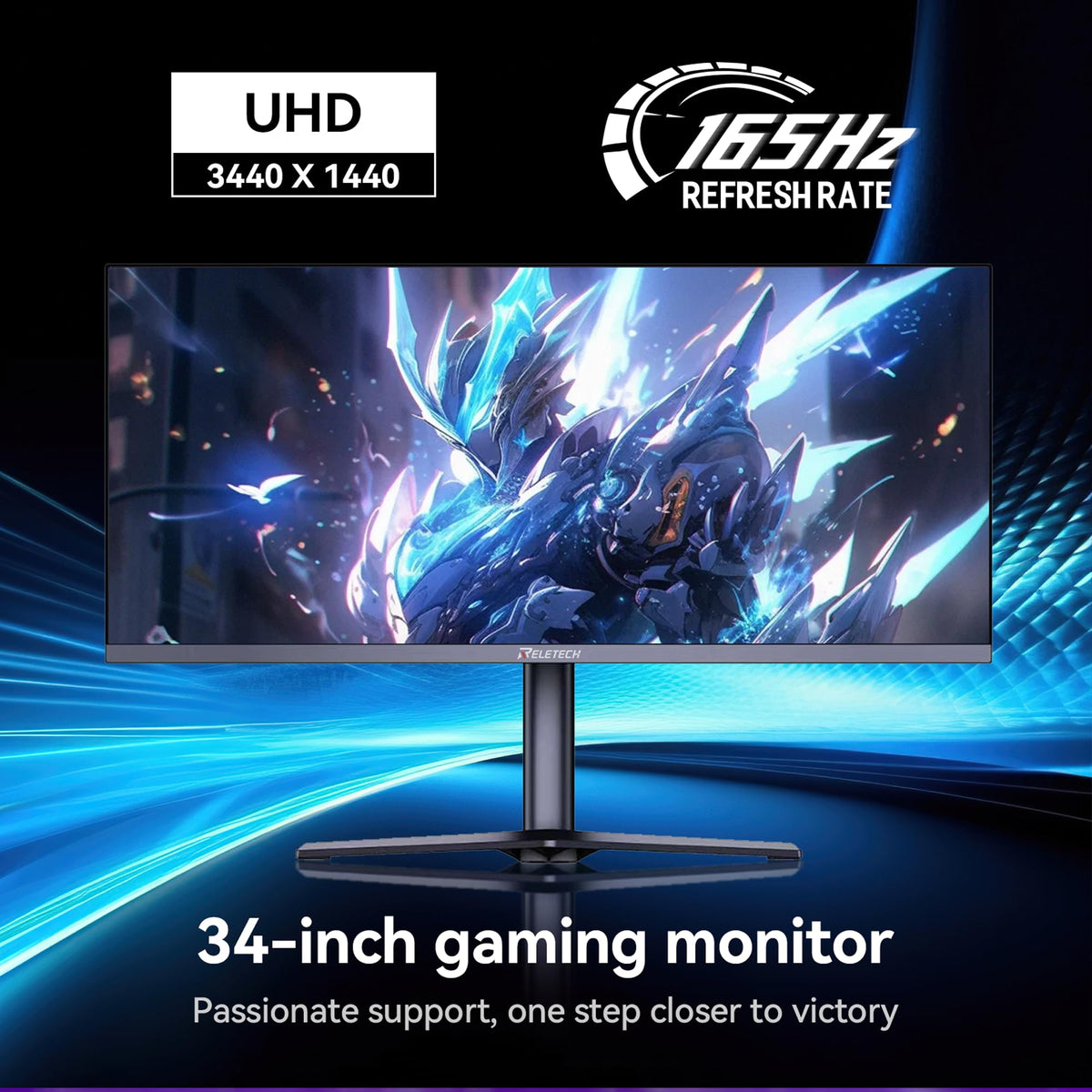 34 Inch Curved Ultrawide Gaming Monitor 21:9 WQHD 165Hz D57723