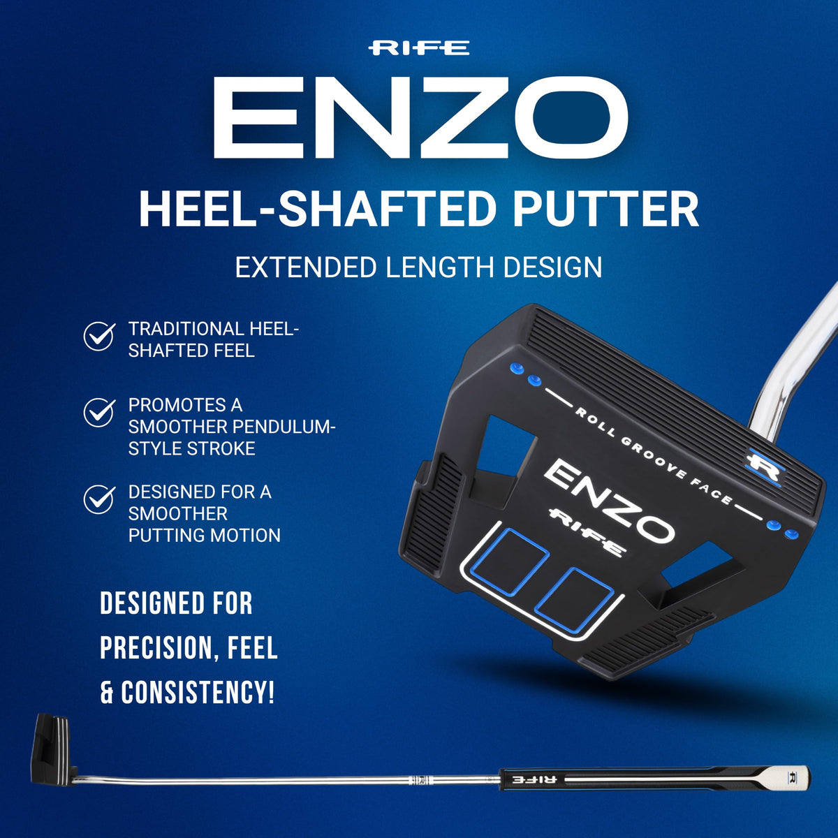 Extra Long 38 Inches Putter with Headcover G382010