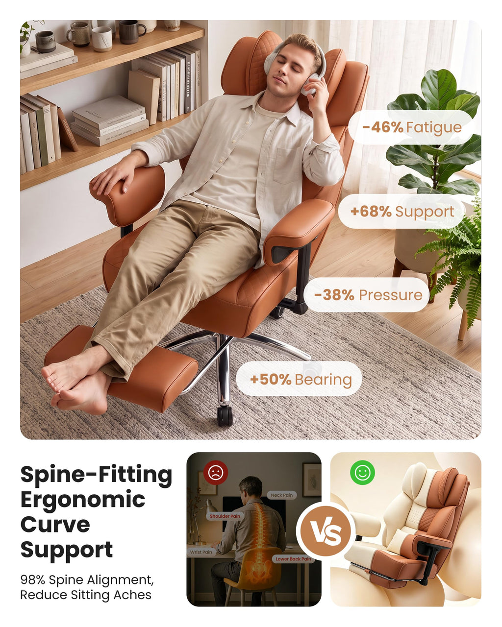 Big and Tall Ergonomic Office Chair Q664734