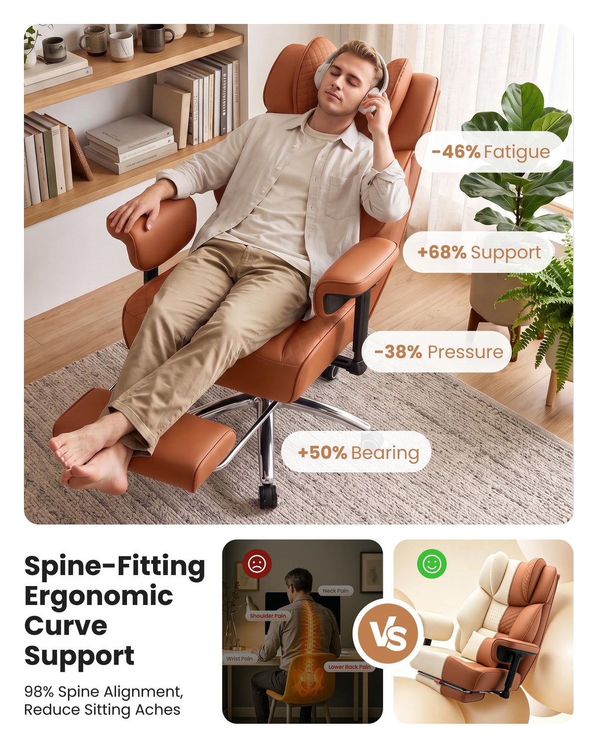 Big and Tall Ergonomic Office Chair Q664734