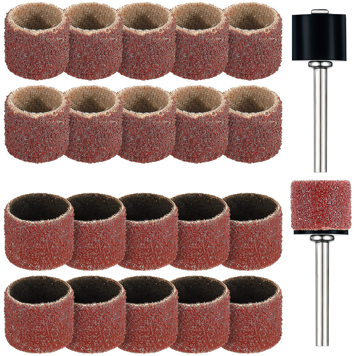 22 Pcs Dog Nail Grinder Bands 60 and 100 Grit C9896