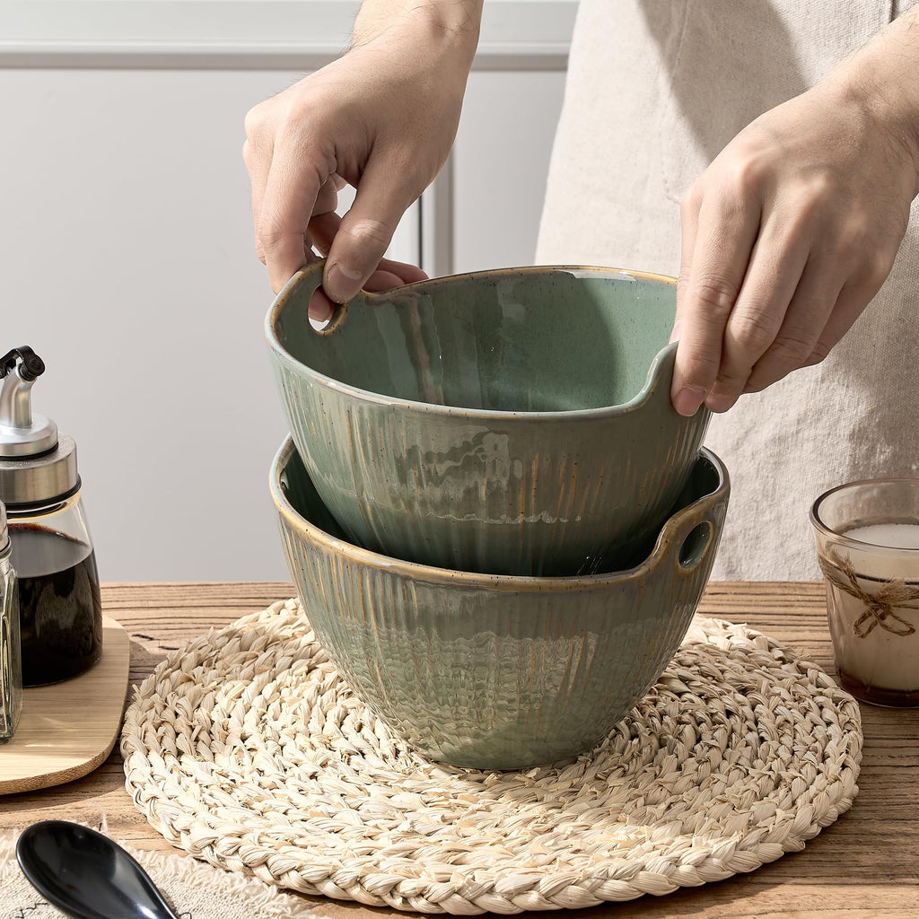 7 Inch Ceramic Ramen Bowl Set of 2 P74276