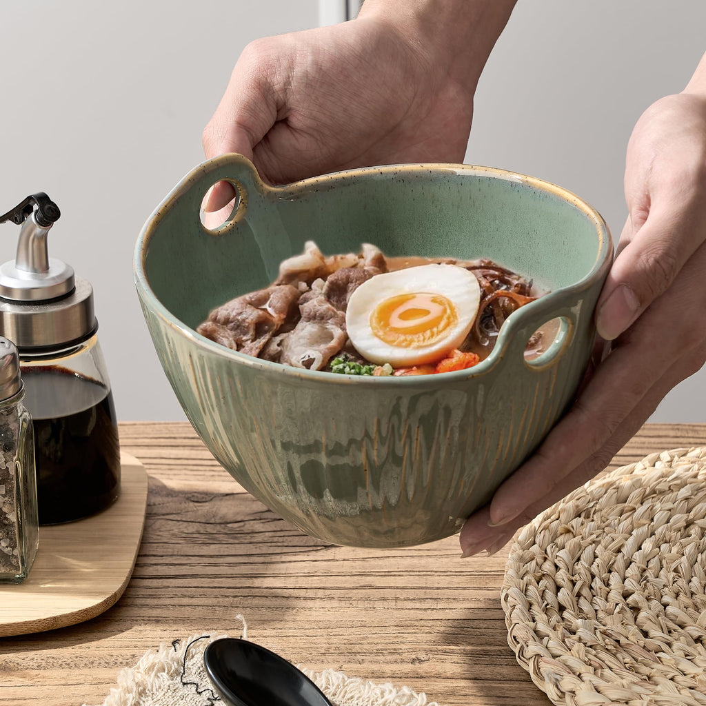 7 Inch Ceramic Ramen Bowl Set of 2 P74276