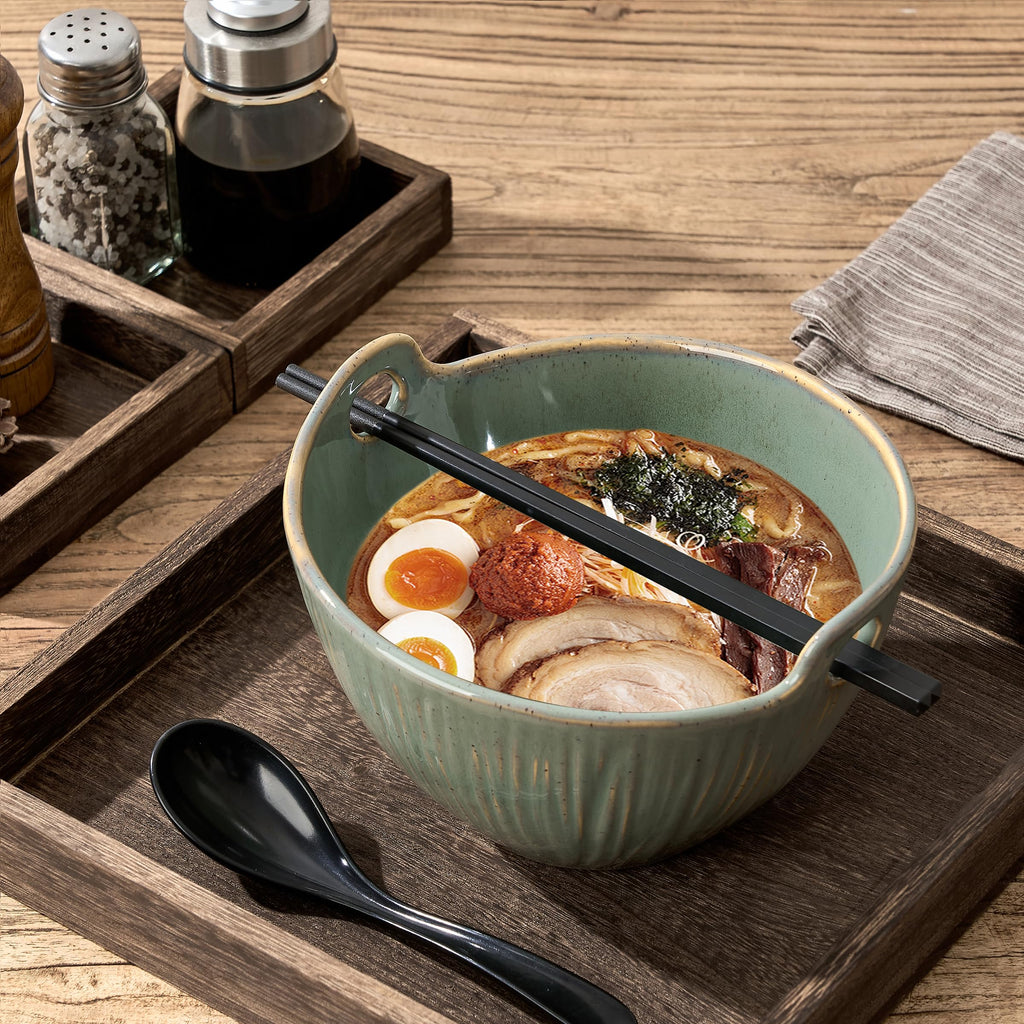 7 Inch Ceramic Ramen Bowl Set of 2 P74276