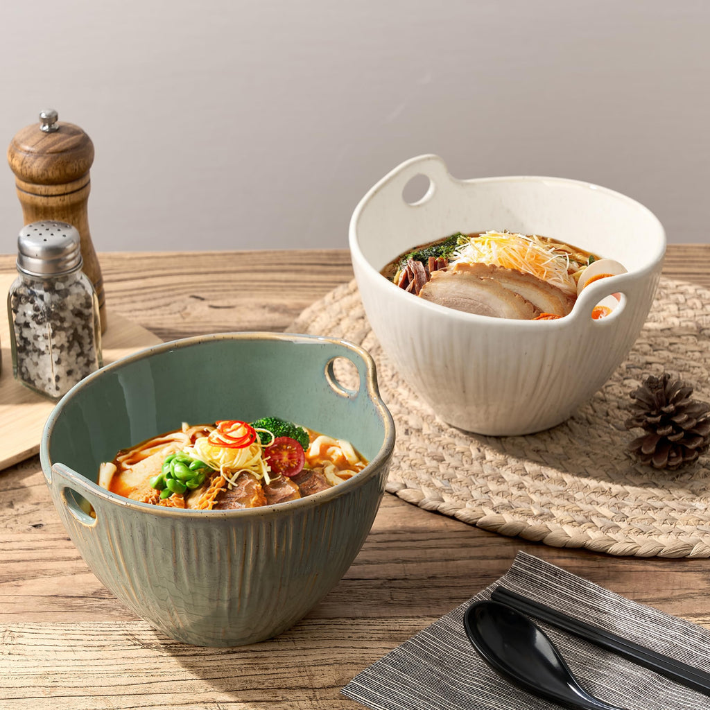 7 Inch Ceramic Ramen Bowl Set of 2 P74276